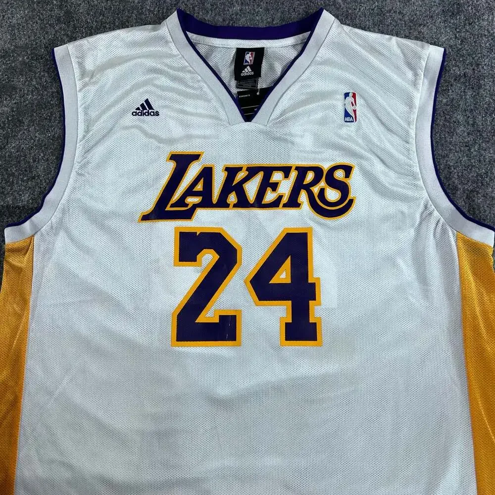 Vintage Adidas Kobe Bryant Los Angeles Lakers #24 Jersey NBA Mens XL‎